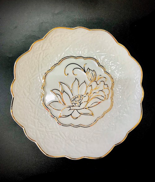 Dĩa Cao Cấp Trắng 8in