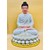 Phật tổ đá trắng 04 12in
