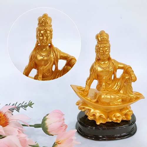 Quan âm QA16 nhũ vàng