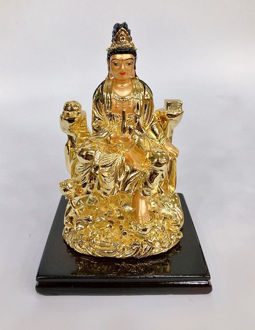 Quan âm đạp sen xi vàng XV07