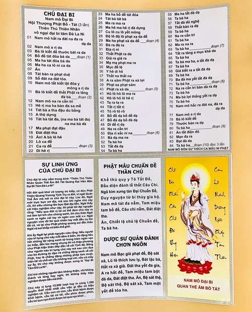 Tấm Chú Đại Bi Lớn 1