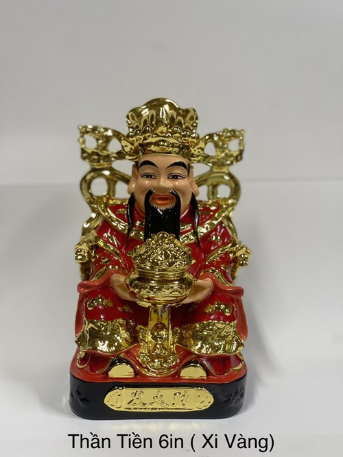 Thần tiền xi 6in vàng