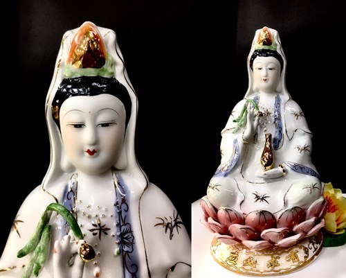 Tượng quan âm thường 12in